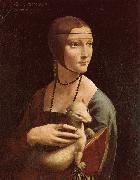 LEONARDO da Vinci Lady with Ermine oil painting on canvas